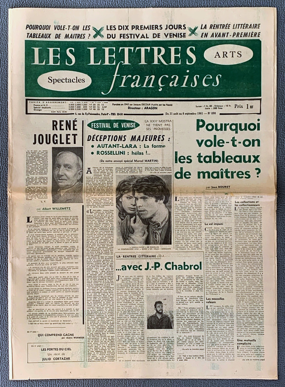 Les Lettres francaises 890 -  31.August -  5.Se...