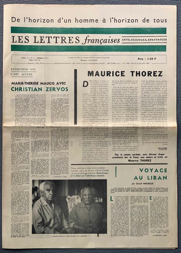 Les lettres francaises 1038  -  16. - 22.Juli 1964