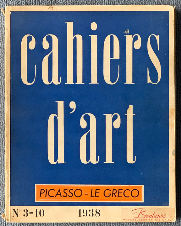 Cahiers d´ Art 1938, Nr. 3-10