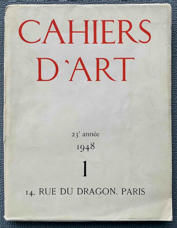 Cahiers d Art I, Paris  - 1948