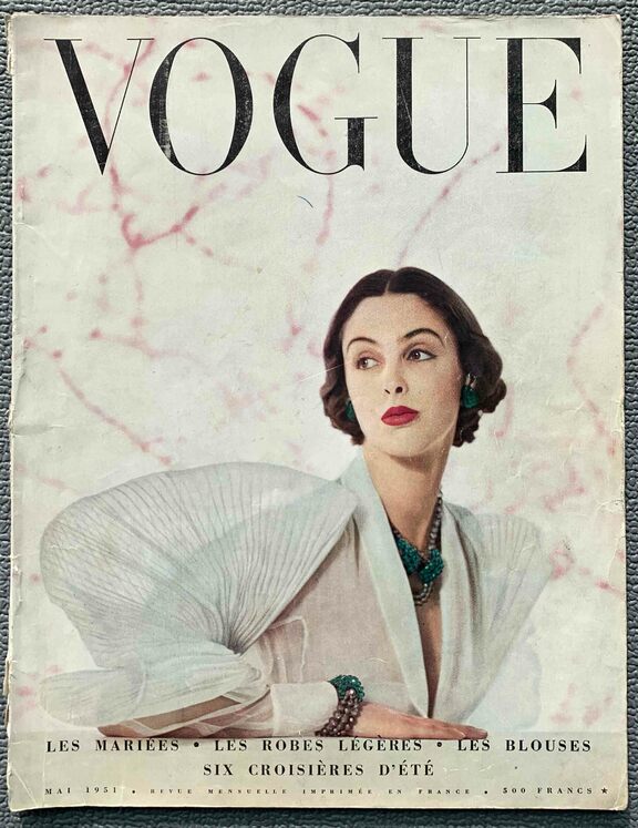 Vogue Originalheft 1951 als Vergleich zum von P...
