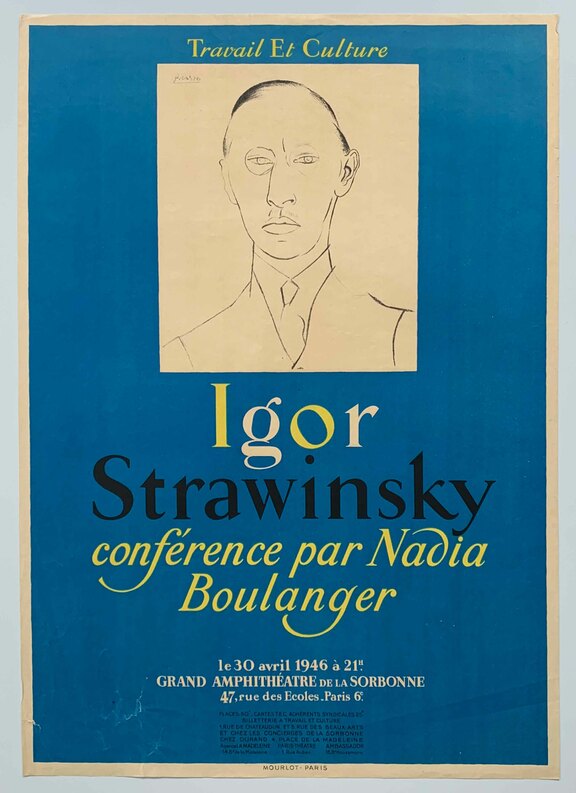 Igor Strawinsky Vortrag von Nadia Boulanger Arb...