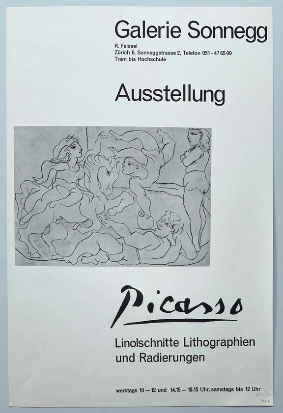 Picasso,Linolschnitte, Lithographien und Radier...