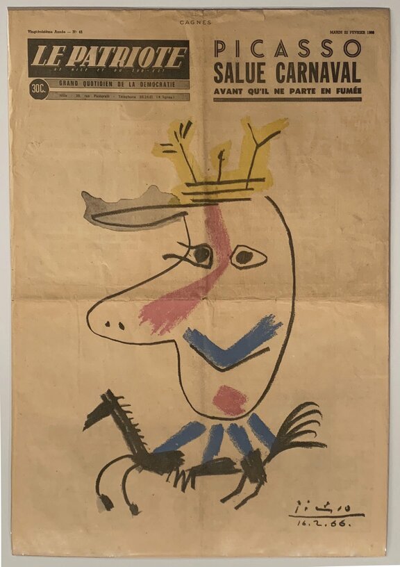 Le Patriote 1966 - Picasso salue Carnaval avant...