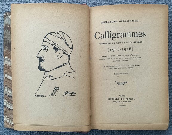 Apollinaire Calligrammes - 15-April 1918 - zwei...